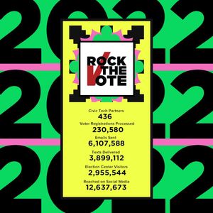 Image post by @rockthevote on Instagram