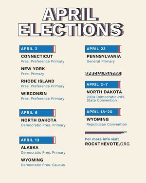 Image post by @rockthevote on Instagram