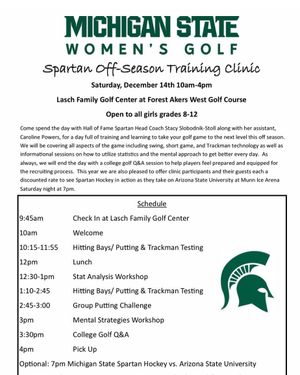 Image post by @msu_wgolf on Instagram