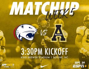 Image post by @appstate_fb on Instagram