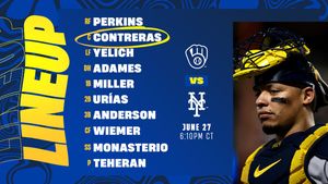 Image post by @Brewers on Twitter
