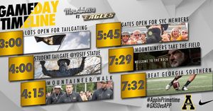 Image post by @appstate_fb on Instagram