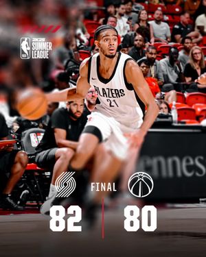 Image post by @trailblazers on Twitter