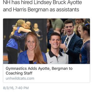 Image post by @unhgymnastics on Instagram