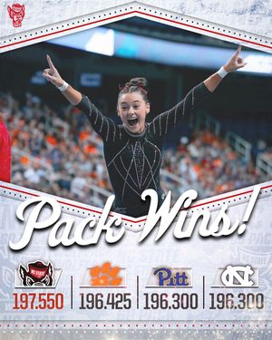 Image post by @wolfpackgymnastics on Instagram