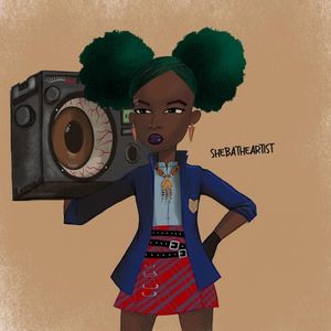 Image post by @ShebaTheArtist on Facebook