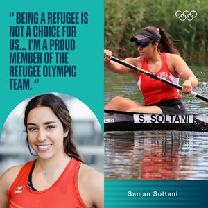 Image post by @RefugeesOlympic on Twitter