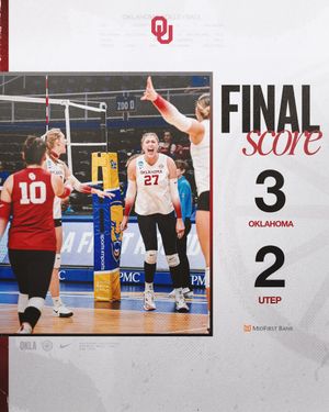 Image post by @OU_Volleyball on Twitter
