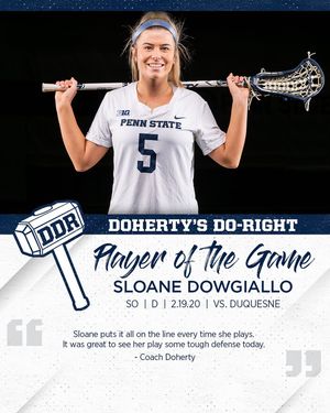 Image post by @pennstatewlax on Instagram