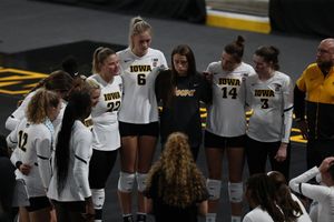 Image post by @IowaVolleyball on Twitter