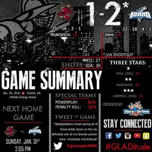 Image post by @atlgladiators on Instagram