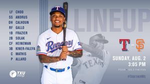 Image post by @rangersdetexas on Facebook