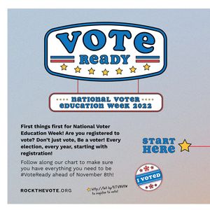 Image post by @rockthevote on Instagram