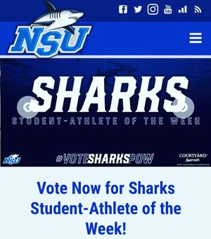 Image post by @nsu_vball on Instagram
