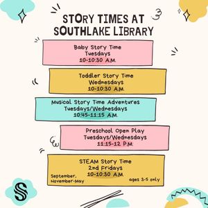 Image post by @thesouthlakelibrary on Instagram