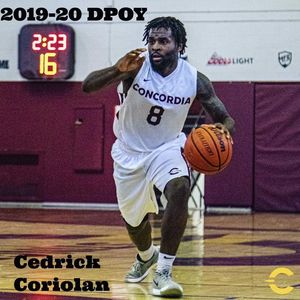 Image post by @ConcordiaMensBasketball on Facebook