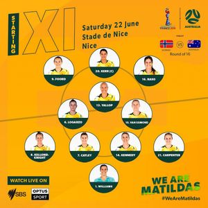 Image post by @matildas on Instagram