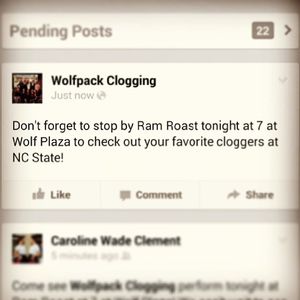 Image post by @club.clogging.at.ncsu on Instagram