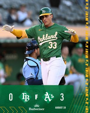 Image post by @Athletics on Twitter/X