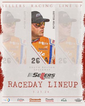 Image post by @SellersRacing on Facebook