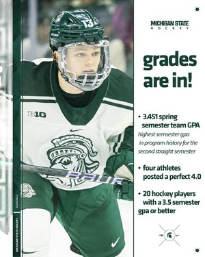 Image post by @msu_hockey on Instagram