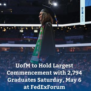 Image post by @uofmemphis on Twitter