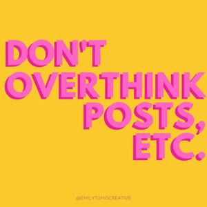 Image post by @emilytumiscreative on Instagram
