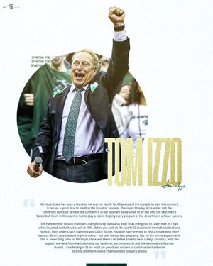 Image post by @msu_basketball on Twitter