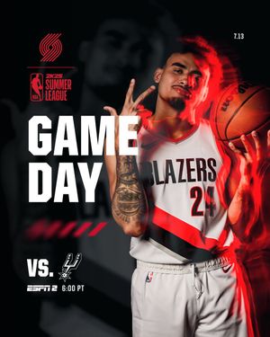 Image post by @trailblazers on Twitter