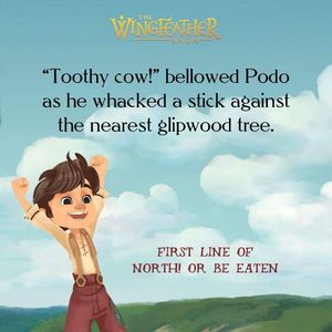 Image post by @WingfeatherSaga on Facebook