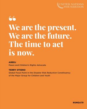Image post by @unitednationsfoundation on Facebook