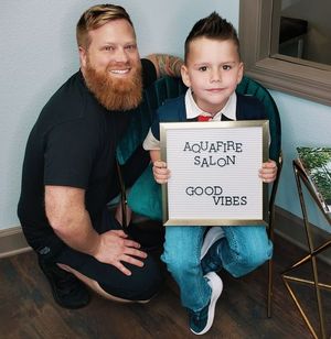 Image post by @AquaFireSalon on Facebook