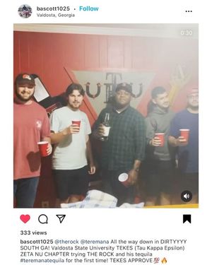 Image post by @therock on Instagram