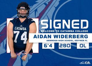 Image post by @catawbafootball on Instagram