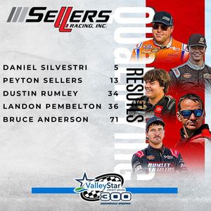 Image post by @SellersRacing on Facebook