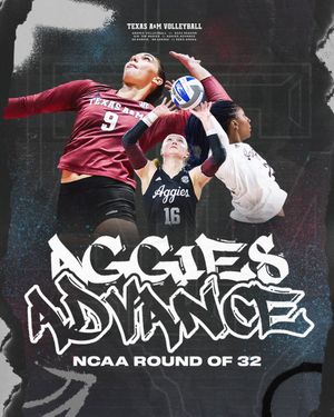 Image post by @AggieVolleyball on Twitter