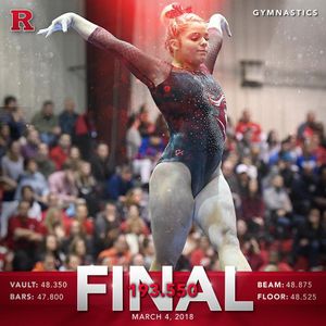 Image post by @rutgersgymnastics on Instagram