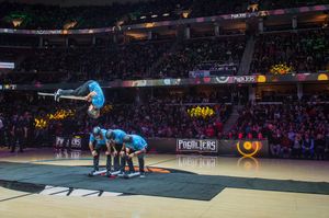 Image post by @CavsEntertainmentTeams on Facebook