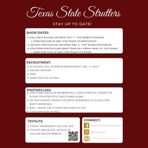 Image post by @txststrutters on Instagram