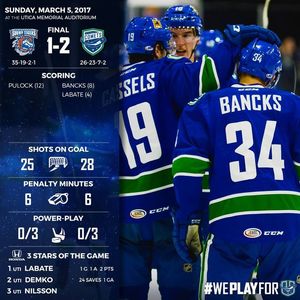 Image post by @UticaComets on Facebook