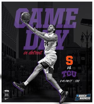 Image post by @TCUBasketball on Twitter