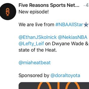 Image post by @5reasonssports on Instagram