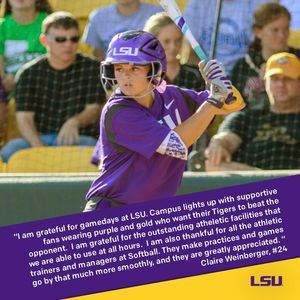 Image post by @lsusoftball on Instagram