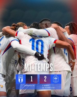 Image post by @equipedefrance on Twitter
