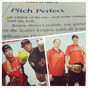 Image post by @ru_softball on Instagram