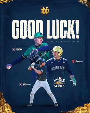 Image post by @notredamebaseball on Instagram