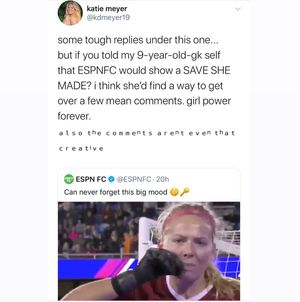 Image post by @soccergrlprobs on Instagram