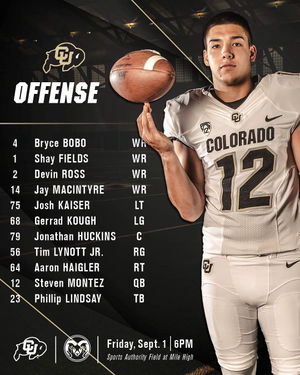 Image post by @cubuffsfootball on Instagram