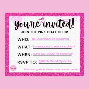 Image post by @pinkcoatsports on Instagram