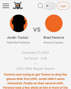 Image post by @hockeyfights on Instagram
